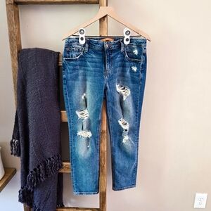 Joe’s Jeans The Billie Crop Distressed Straight Leg – Size 28